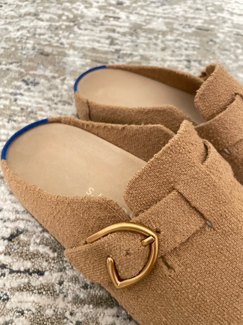 Rothy’s The Buckle Clog Boucle Butternut Womens Size 11 - Picture 6 of 11